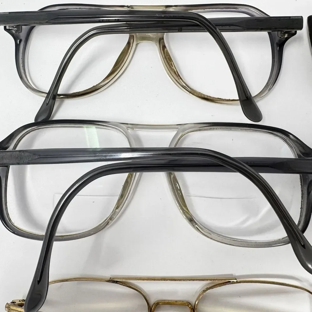 Vintage 70s 80s Eyeglass Sunglass Frames Lot 6 Luxottica Martin-Copeland